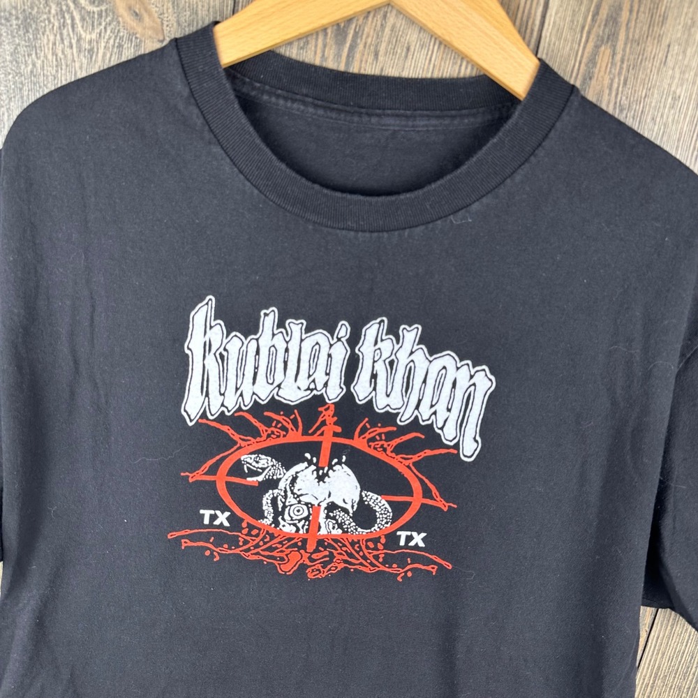 Kublai Khan TX Lowest Form of Animal 2022 Band T-Shirt Black Medium Hardcore
